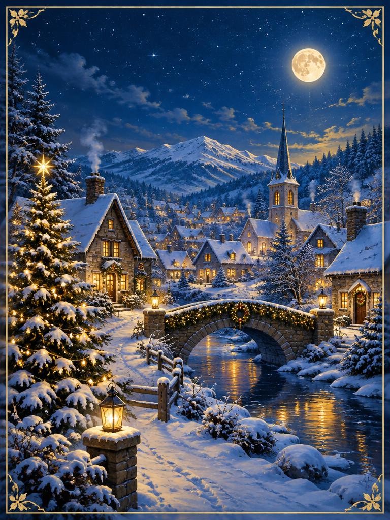 Snowy village