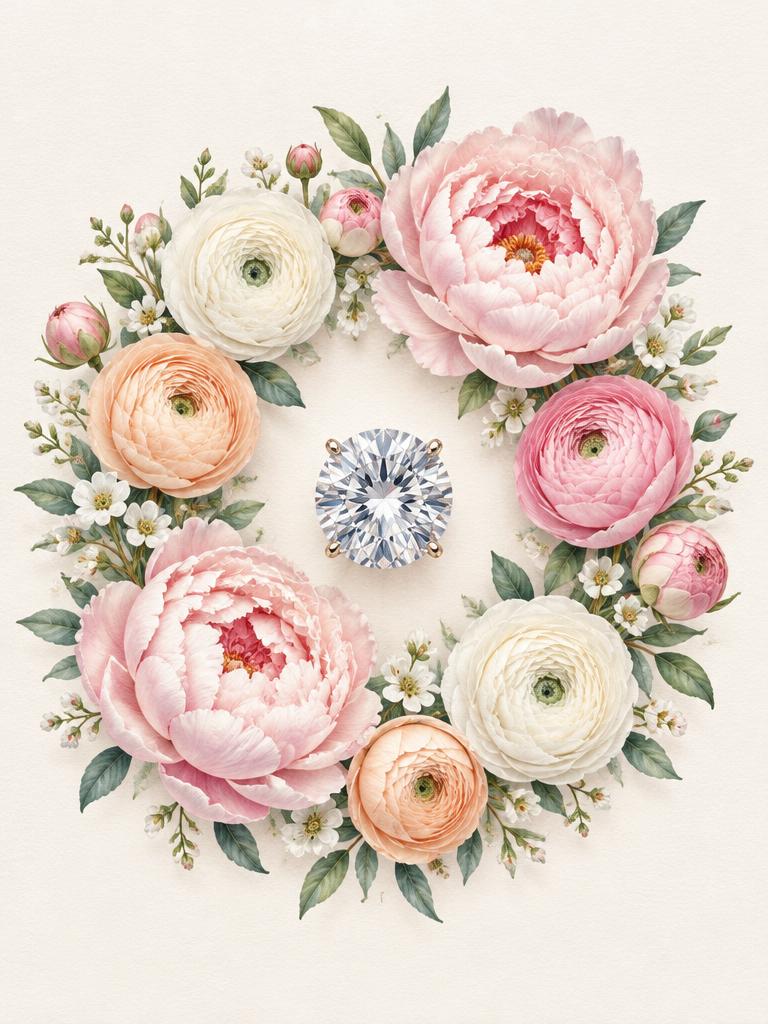 Peony diamond