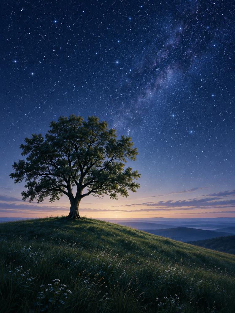 Starlit tree